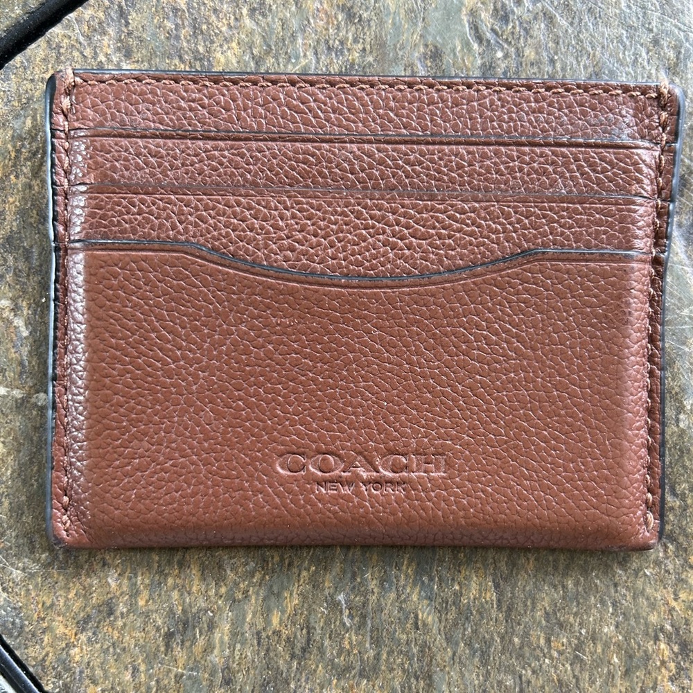 Coach leather Credit card holder.